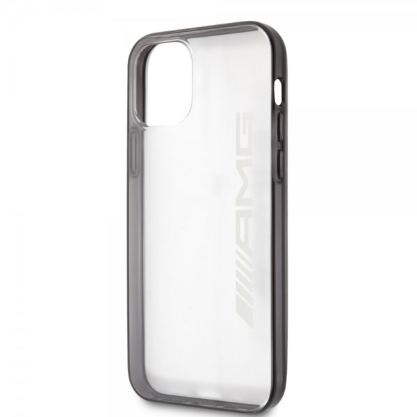 AMG iPhone 12/iPhone 12 Pro Kuori Metallinen Musta Läpinäkyvä