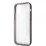 AMG iPhone 12/iPhone 12 Pro Kuori Metallinen Musta Läpinäkyvä