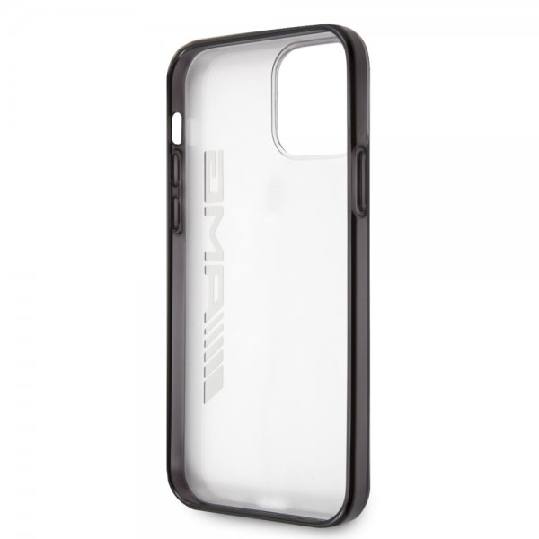 AMG iPhone 12/iPhone 12 Pro Kuori Metallinen Musta Läpinäkyvä