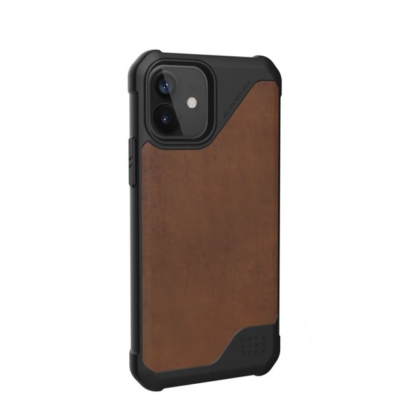 Urban Armor Gear (UAG) iPhone 12/iPhone 12 Pro Kuori Metropolis LT Leather Ruskea