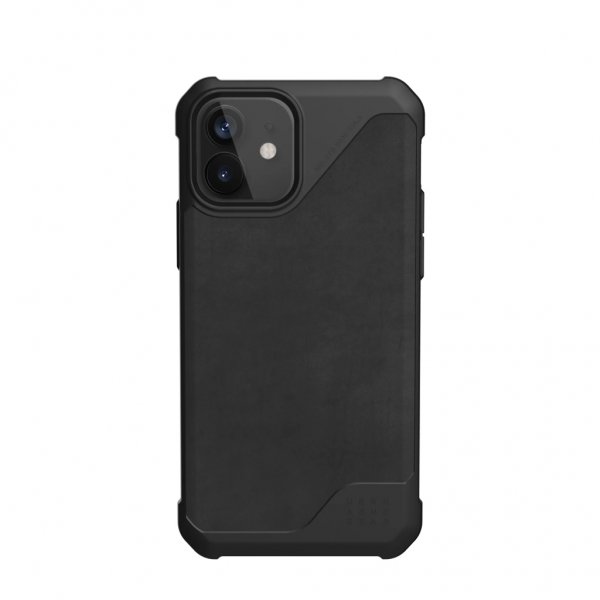 Urban Armor Gear (UAG) iPhone 12/iPhone 12 Pro Suojakuori Metropolis LT Leather Musta