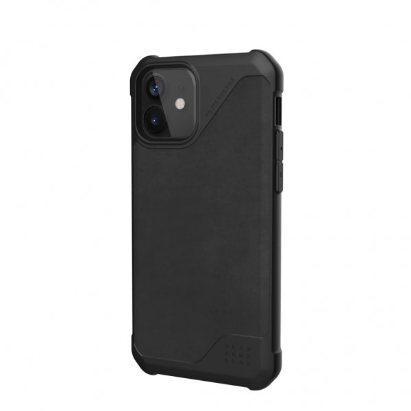 Urban Armor Gear (UAG) iPhone 12/iPhone 12 Pro Suojakuori Metropolis LT Leather Musta