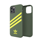 Adidas iPhone 12/iPhone 12 Pro Suojakuori Moulded Case PU Wild Pine/Acid Yellow