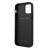 Ferrari iPhone 12/iPhone 12 Pro Suojakuori On Track Carbon Stripe Musta