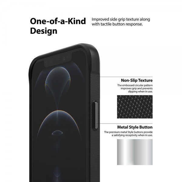 Ringke iPhone 12/iPhone 12 Pro -suojakuori Onyx Musta