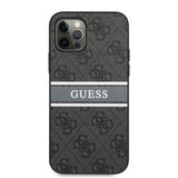 Guess iPhone 12/iPhone 12 Pro Kuoret Printed Stripe Harmaa