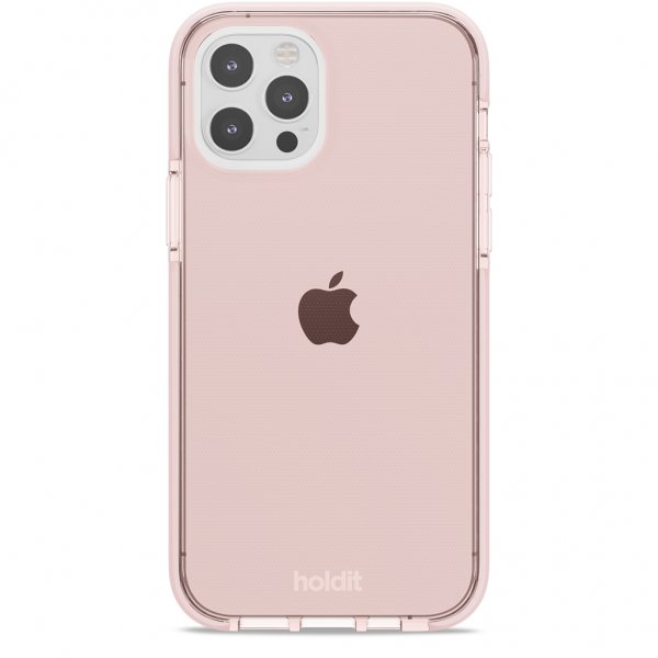 Holdit iPhone 12/iPhone 12 Pro Kuori Seethru Blush Pink