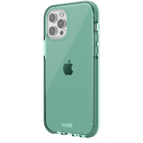 holdit iPhone 12/iPhone 12 Pro -kuoret Seethru Moss Green