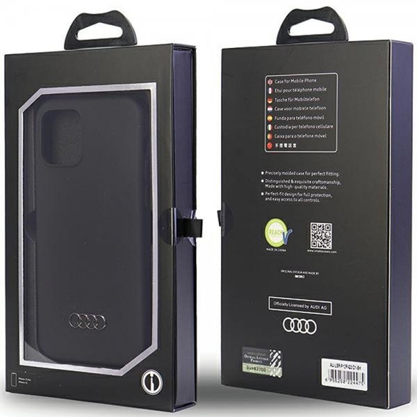 Audi iPhone 12/iPhone 12 Pro Suojakuori Silikoni Musta