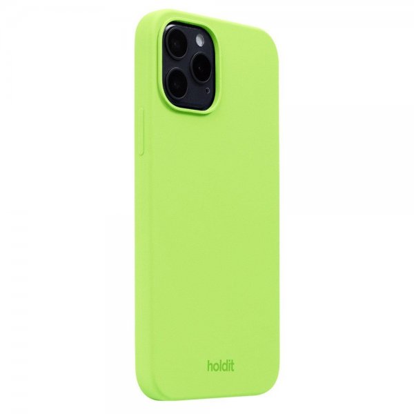 holdit iPhone 12/iPhone 12 Pro Silikonikuori Acid Green