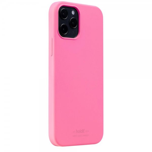 holdit iPhone 12/iPhone 12 Pro Silikonikuori Bright Pink