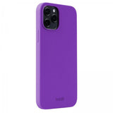 holdit iPhone 12/iPhone 12 Pro -kuori silikonia, kirkkaan violetti