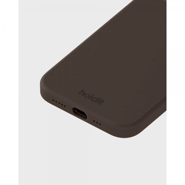 holdit iPhone 12/iPhone 12 Pro Kuori Silikoni Chocolate