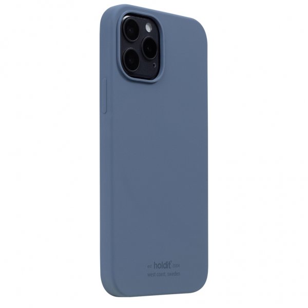 holdit iPhone 12/iPhone 12 Pro Silikonikuori Pacific Blue