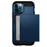 Spigen iPhone 12/iPhone 12 Pro Kuori Slim Armor CS Navy Blue