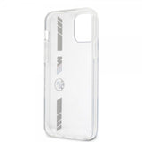 BMW iPhone 12/iPhone 12 Pro Suojakuori Stripes Silver Transparent