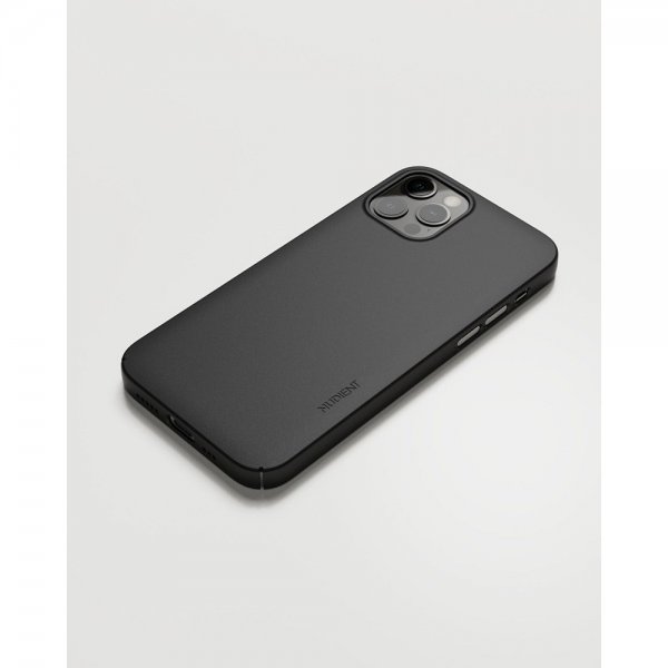 Nudient iPhone 12/iPhone 12 Pro Kuori Thin Case MagSafe Ink Black
