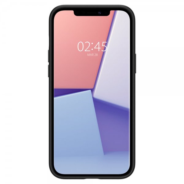 Spigen iPhone 12/iPhone 12 Pro Kuori Thin Fit Musta