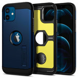 Spigen iPhone 12/iPhone 12 Pro -suojakuori, Tough Armor Navy Blue