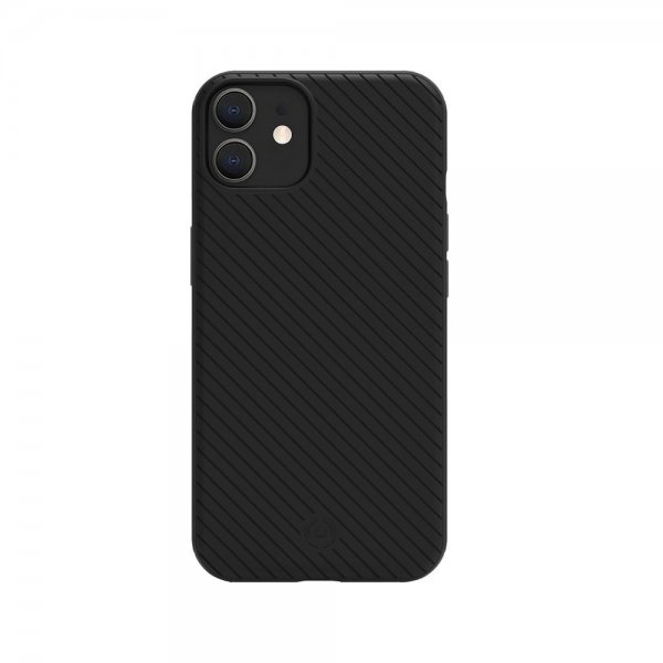 Celly iPhone 12/iPhone 12 Pro Kotelo ULTRAMAG Musta