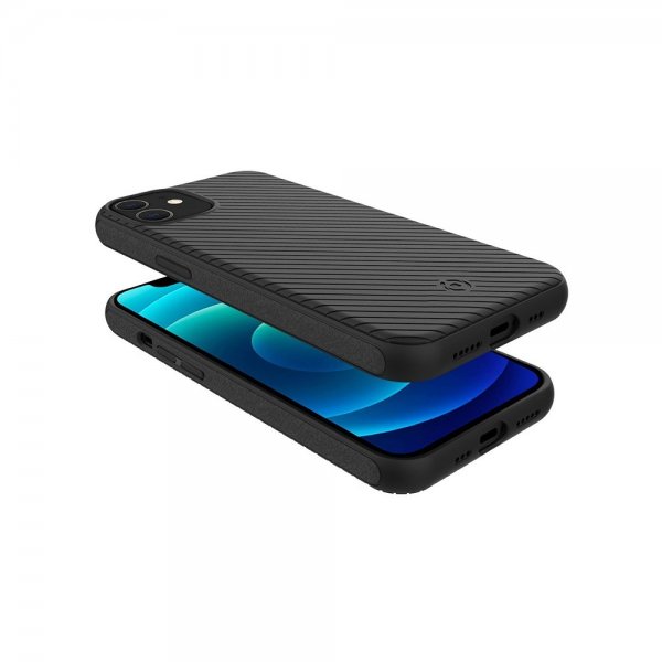 Celly iPhone 12/iPhone 12 Pro Kotelo ULTRAMAG Musta
