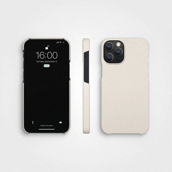 agood company iPhone 12/iPhone 12 Pro Kuori Kasvipohjainen Vanilla White