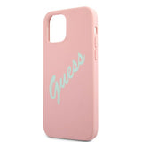 Guess iPhone 12/iPhone 12 Pro Suojakuori Vintage Silicone Rose