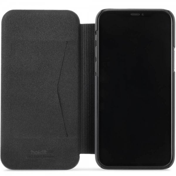 holdit iPhone 12/iPhone 12 Pro Kotelo SlimFlip Lompakko Musta