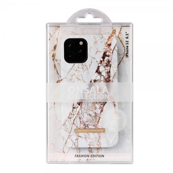 Onsala iPhone 12/iPhone 12 Pro Kuori Fashion Edition White Rhino Marble