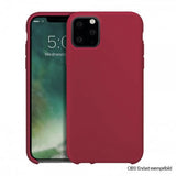 Xqisit iPhone 12/iPhone 12 Pro Silicone Case -suojakuori, punainen