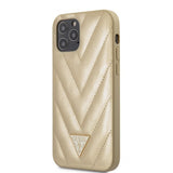 Guess iPhone 12/iPhone 12 Pro Suojakuori V Quilted Kulta