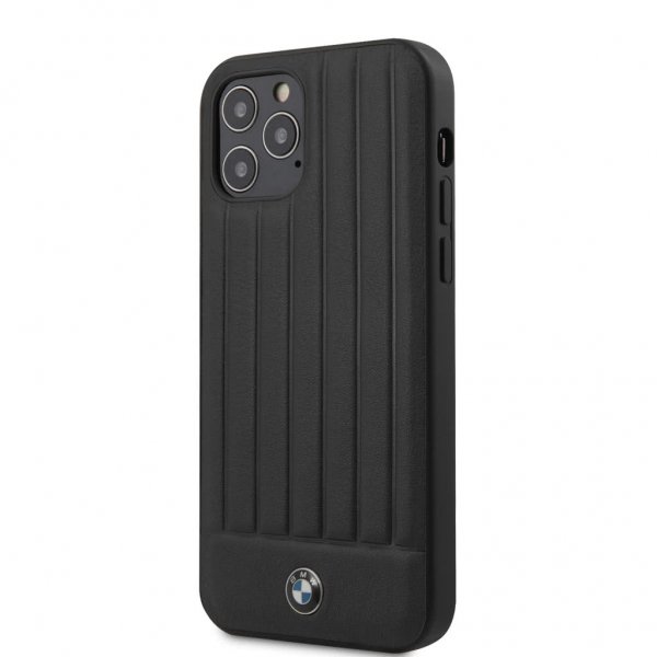 BMW iPhone 12/iPhone 12 Pro Suojakuori Vertical Lines Musta