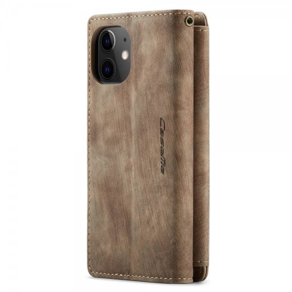 CaseMe iPhone 12 Mini -suojakotelo C30 Series, ruskea