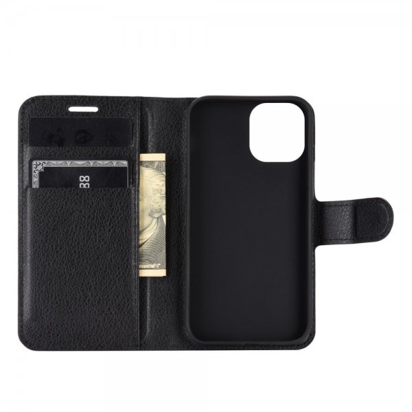 iPhone 12 Mini Litsi Musta Kotelo