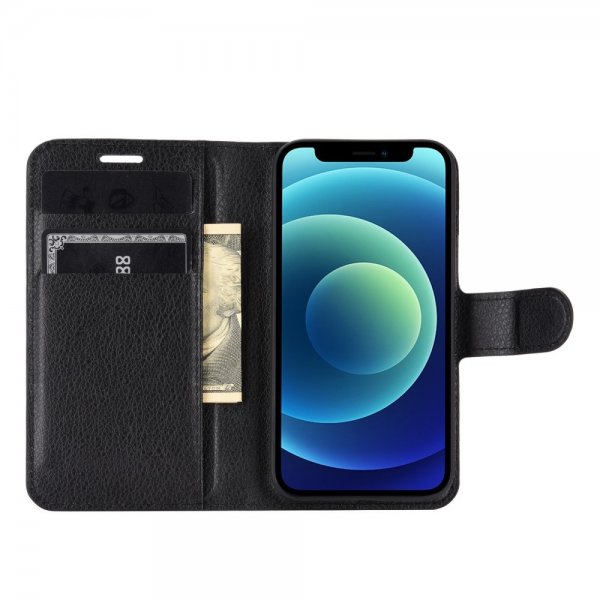 iPhone 12 Mini Litsi Musta Kotelo
