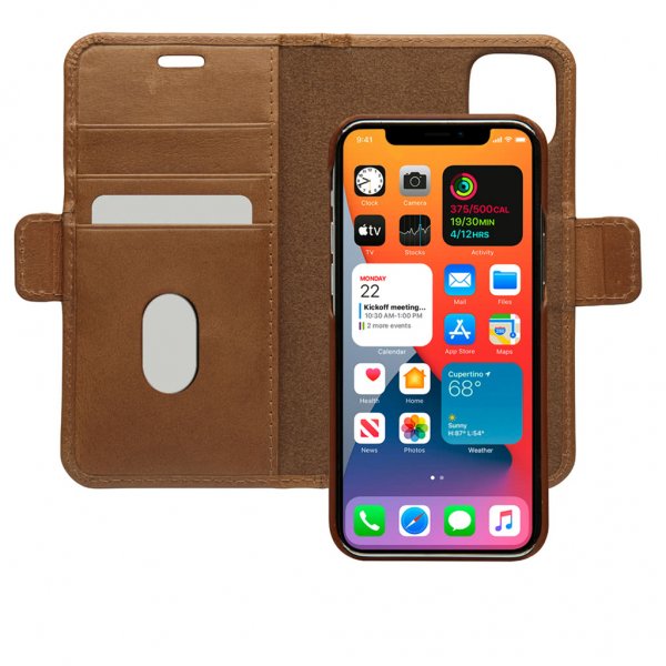dbramante1928 iPhone 12 Mini Kotelo Lynge Irrotettava Kuori Tan