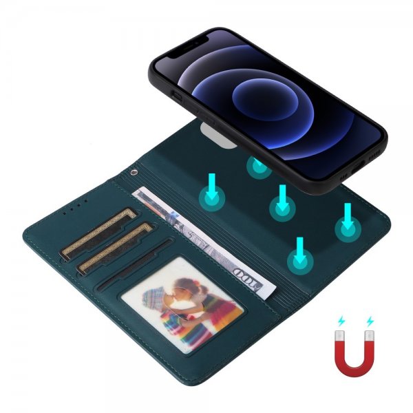 Betopnice iPhone 12 Mini -kotelo irrotettavalla kuorella 005 Sininen