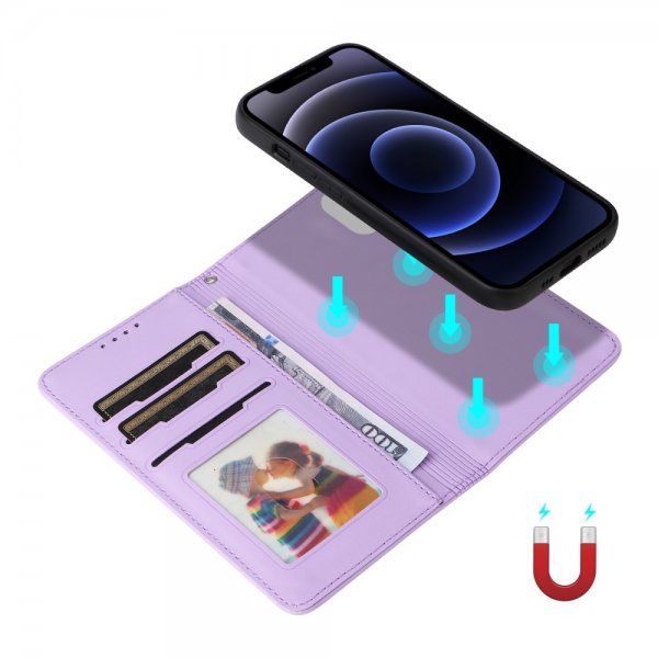 Betopnice iPhone 12 Mini -kotelo irrotettavalla kuorella 005 Violetti