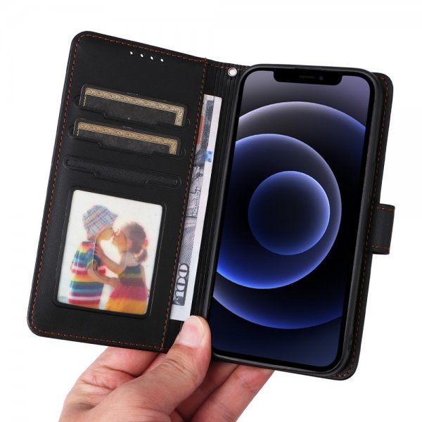 Betopnice iPhone 12 Mini -kotelo irrotettavalla kuorella 005 Musta