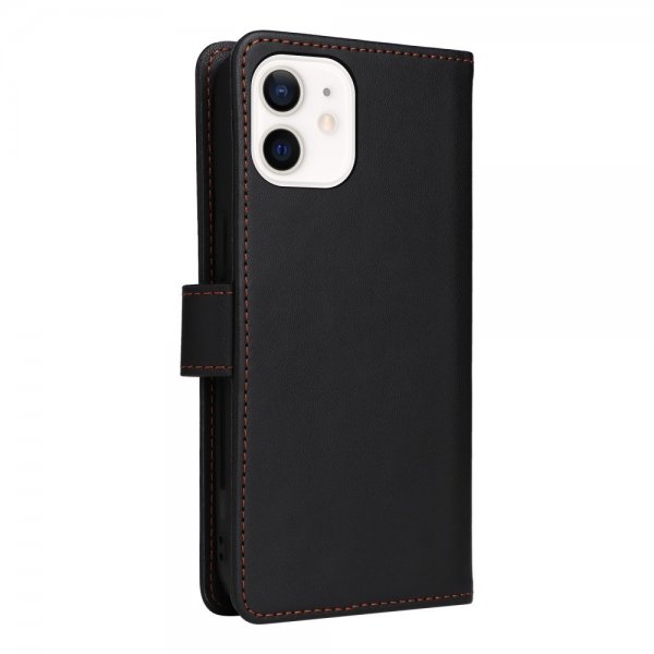 Betopnice iPhone 12 Mini -kotelo irrotettavalla kuorella 005 Musta
