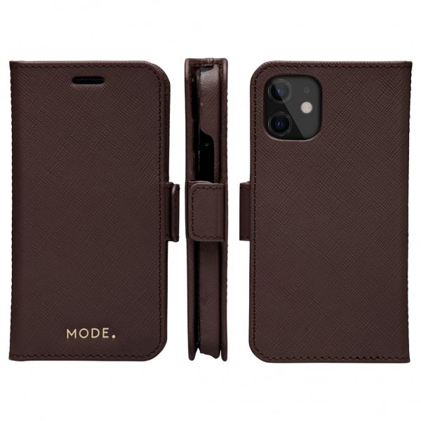 dbramante1928 iPhone 12 Mini Kotelo New York Irrotettava Kuori Dark Chocolate