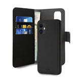 Puro iPhone 12 Mini Suojakotelo Wallet Detachable 2 in 1 Musta