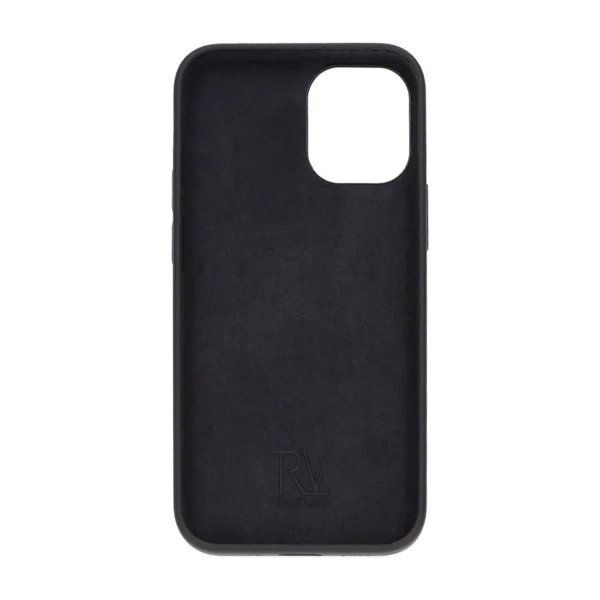 Rvelon iPhone 12 Mini Kuori Silikoni Musta