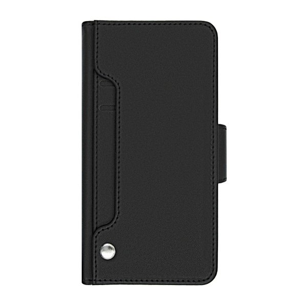 Rvelon iPhone 12 Mini -kotelo, avattava korttitasku, musta