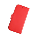 Rvelon iPhone 12 Mini Kotelo, Aitoa nahkaa, Punainen