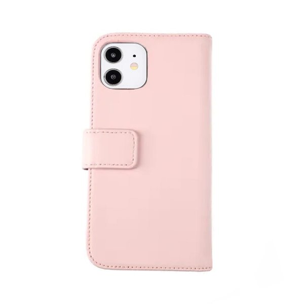 Rvelon iPhone 12 Mini Kotelo Aidosta Nahasta Ruusu
