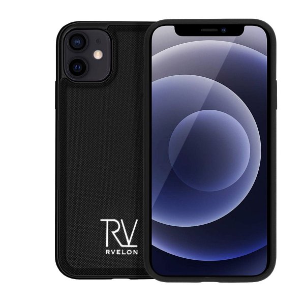 Rvelon iPhone 12 Mini Kotelo Magneettinen Irrotettava Kuori Musta