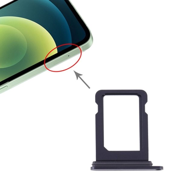 iPhone 12 Mini SIM-kortin pidike - Musta