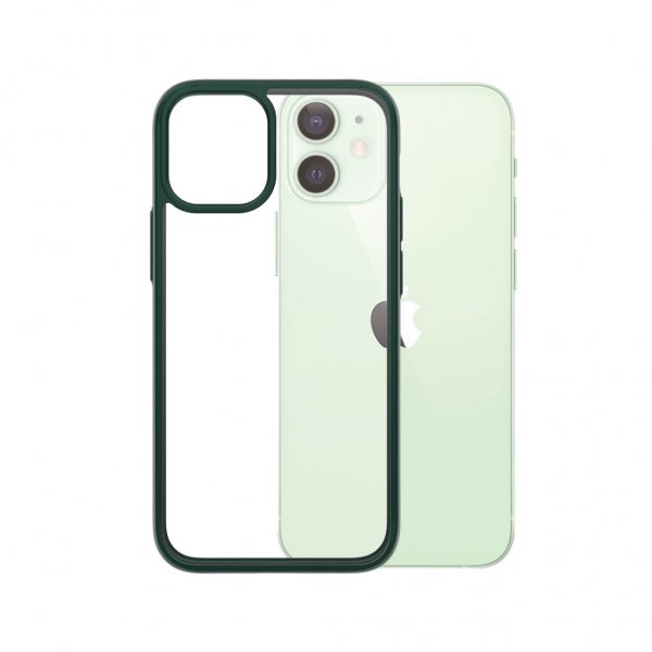 PanzerGlass iPhone 12 Mini ClearCase Color -suojakuori, Racing Green