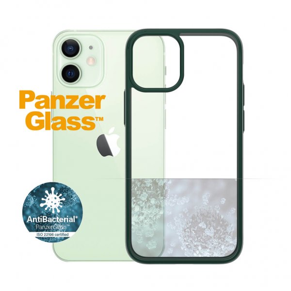 PanzerGlass iPhone 12 Mini ClearCase Color -suojakuori, Racing Green